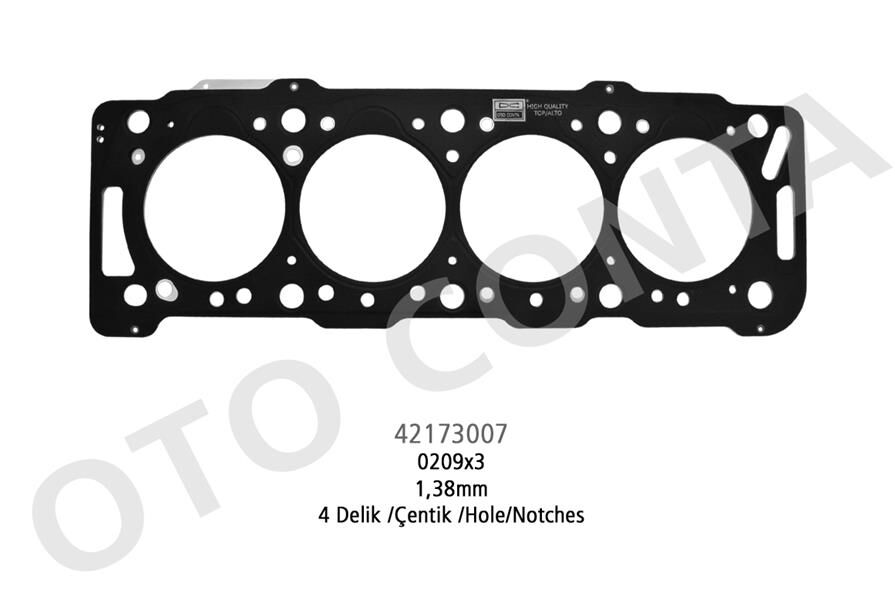 SKC 4 DELİK 1.38m ÇELİK P206-P306-PARTNER-BERLINGO 1.9 DW8