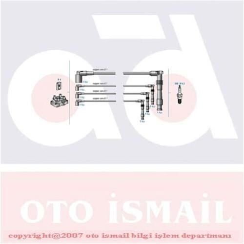 BUJİ KABLOSU TAKIMI SET OPEL ASTRA F-CORSA-VECTRA B-TIGRA 1.4-1.6 16V ECOTECH 94> X14XE-X16XEL