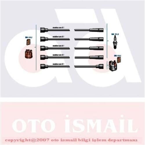 BUJİ KABLOSU BOBİN KABLOSU BUJİ KABLOSU TK R9-R19-BROADWAY 1.4 8V 1.6 8V TWINGO-CLIO 1.2 D7F