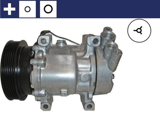 KLİMA KOMPRESÖRÜ CLIO I II SYMBOL 1.4-1.6 16V-1.5 DCI 01 >KNG 1.4-1.6 16V-1.5 DCI 97 > 125mm 6 KANAL