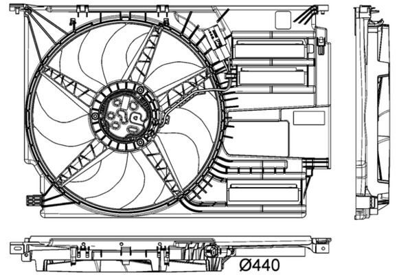 RADYATOR FANI KOMPLE BMW F45 F46 F48 F49 F39 . MINI F54 F55 F56 F57 F60