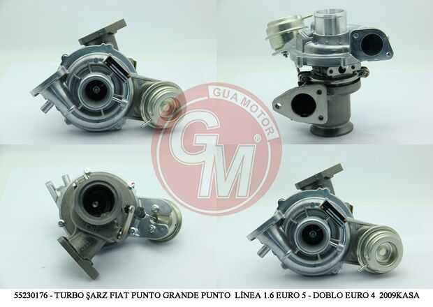 TURBO ŞARJ FIAT BRAVO PUNTO GRANDE PUNTO LİNEA EGEA 1.6 EURO 5 - DOBLO EURO 4 2009KASA