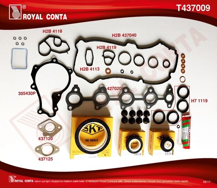 MOTOR TAKIM CONTA SKT KEÇELİ/SUB.LASTİKLİ/SKC SİZ FIESTA 02>08 FUSION 02>08 1.4 TDCI 206- 307 C3-C2-C3I-C3II-C3III-XSARAII-NEMO-206-207-307-BIPPER DV4 1.4HDI MAZDA 2 1.4 CD 03>07