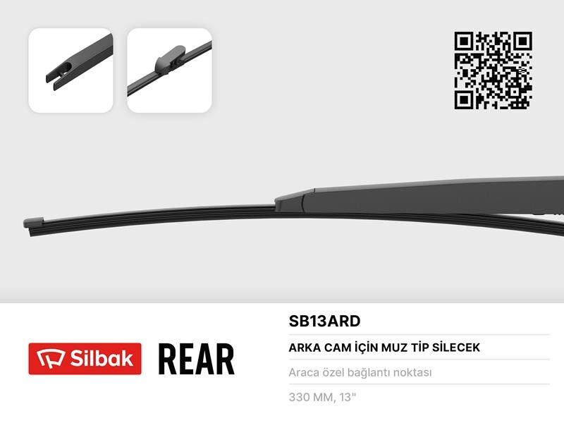 SİLECEK SÜPÜRGESİ ARKA MUZ TİPİ 330MM KIA CEE D. PRO CEE D 05/12>
