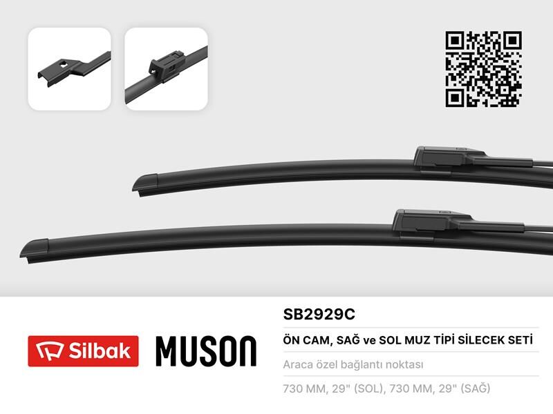 SİLECEK SÜPÜRGESİ 725/725mm MUZ TİPİ FOCUS III SEDAN 04/11>