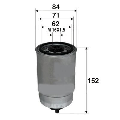 YAKIT FİLTRESİ PEUGEOT BOXER 00>06 2.0 HDI 2.8 HDI ALFA ROMEO 147-156-166 1.9 JTD 2.4 JTD FIAT STRAD A 03> STİLO 01>06 PALIO 01> DUCATO 01>06 BRAVO 01>06 1.9 JTD 2.0 JTD 2.8 JTD