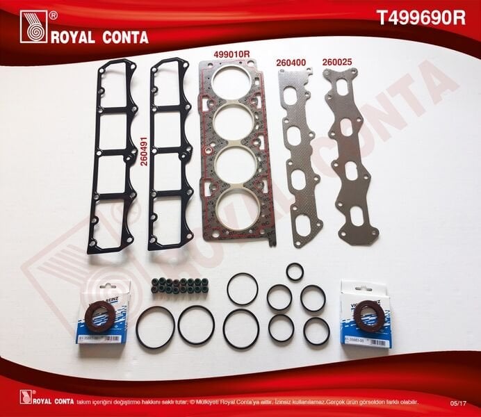 MOTOR TAKIM CONTASI REINZ KEÇE SUB.LAS DOBLO-PALIO-ALBEA 1.6 01> 182.B6.000/MT.NO:505169 A KADAR