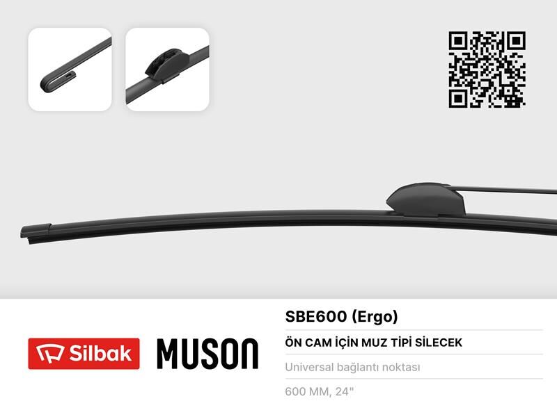 SİLECEK SÜPÜRGESİ MUZ TİPİ 600mm ÜNİVERSAL KANCALI ERGONOMİK