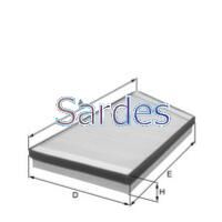 POLEN FİLTRESİ P206 98- 1.1i-1.4i-1.4HDI-1.6i-1.6 16V-1.9D
