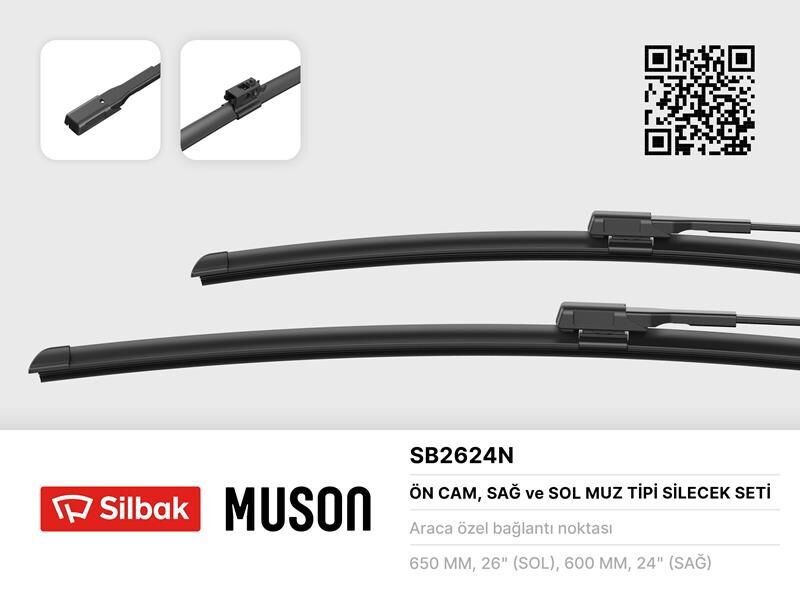 SILECEK SUPURGESI TAKIMI 650mm / 600mm MERCEDES SPRINTER B906 . VW CRAFTER 30-35-50