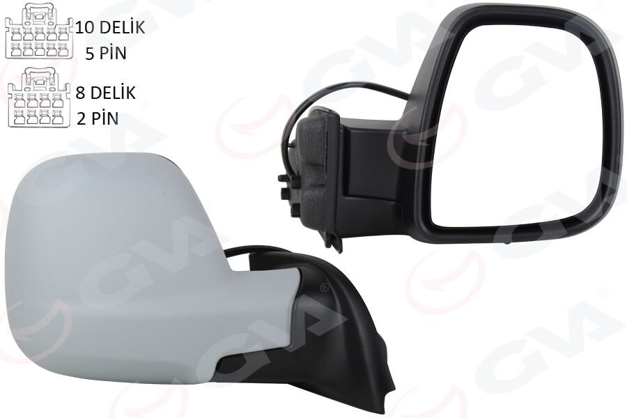 DIŞ DİKİZ AYNASI SAĞ BERLINGO-RIFTER 19>COMBO-PROACE CITY 19> ELEKTRİKLİ ASTARLI REZİSTANSLI SENSÖRLÜ