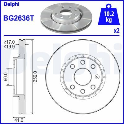 ÖN FREN AYNASI ASTRA F-VECTRA A-CORSA B-ASCONA C-AVEO-KALOS 03>13 256x20x4DLxHAVALI 569010-93182285