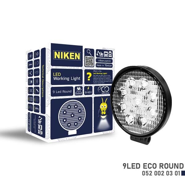 CALISMA LAMBASI ECO 9 LEDLİ YUVARLAK