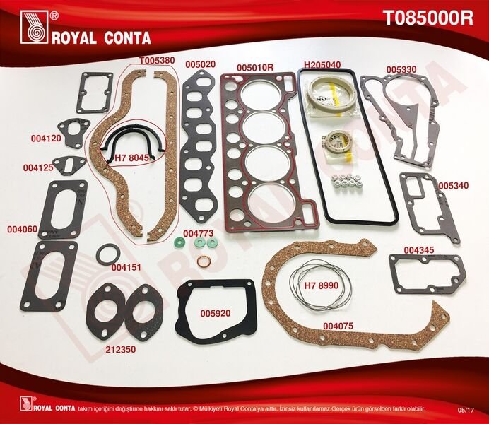 MOTOR TAKIM CONTA SÜPER SKT KEÇELİ SUBP.LAST R9 BROADWAY-R19 1.4 KARBÜRATÖRLÜ
