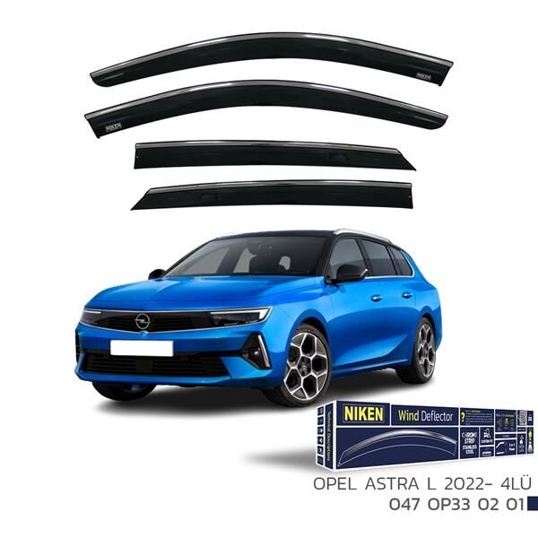 KROMLU CAM RÜZGARLIĞI OPEL ASTRA L 2022- 4LÜ
