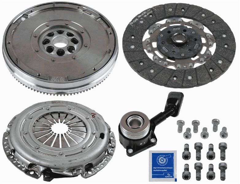 DMF KITI VOLANLI DEBRİYAJ SETİ CMAX-FOCUS II-GALAXY-KUGA-MONDEO IV-SMAX 2.0TDCİ 07> VOLVO C30 06>12 C70 II 06>12 S40 II 04>12 S80 II 08>11 V50 04>12 V70 III 07>15 2.0 TDI