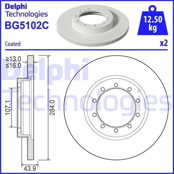 FREN DİSKİ ARKA FORD TRANSİT 06> 3.2 TDCİ ÇİFT TEKER
