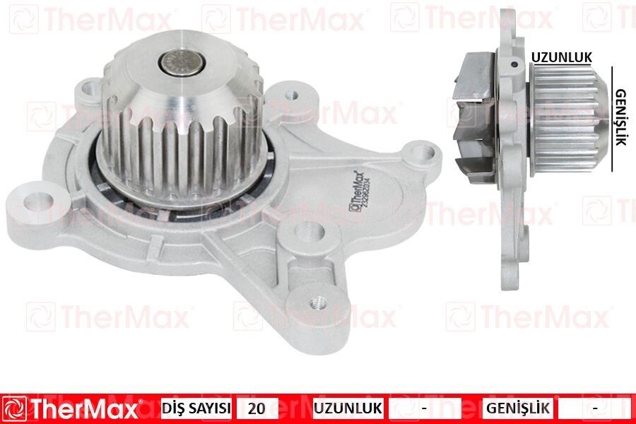 DEVİRDAİM SU POMPASI HYUNDAI SANTAFE. TUCSON 2.0L D4EA CRDİ DİZEL 04-10