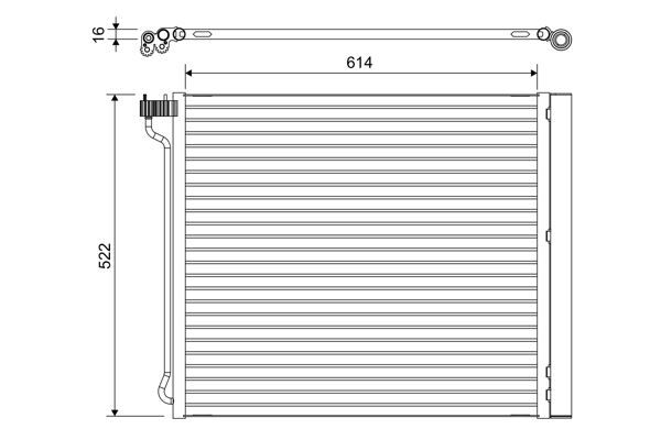 KLIMA RADYATORU BMW E70 F15 F85 E71 E72 F16 F86