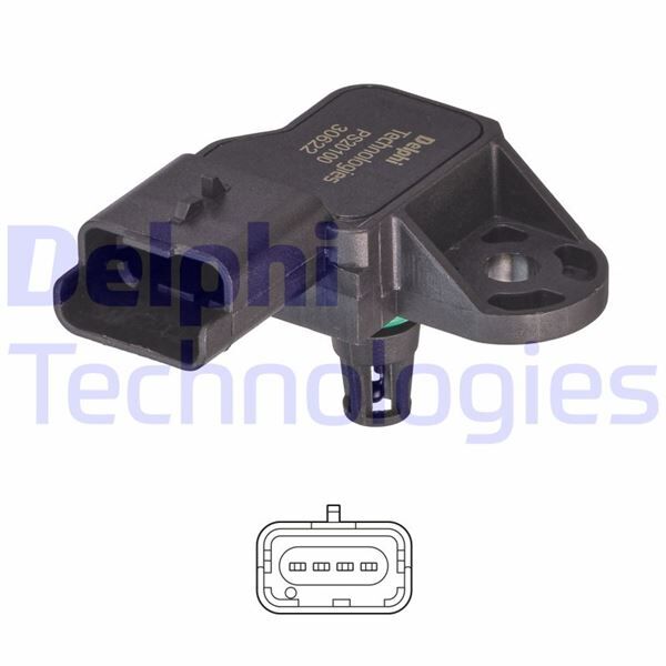 EMME MANİFOLD BASINÇ MAP SENSÖRÜ P207-P308-P5008-PARTNER-BERLINGO-C3-C4-DS3 1.4-1.6 16V VTi